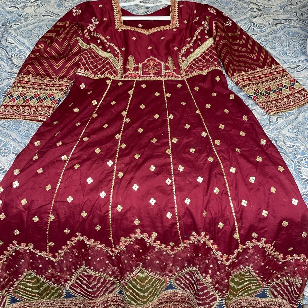 Qalamkar luxury lawn in Leila